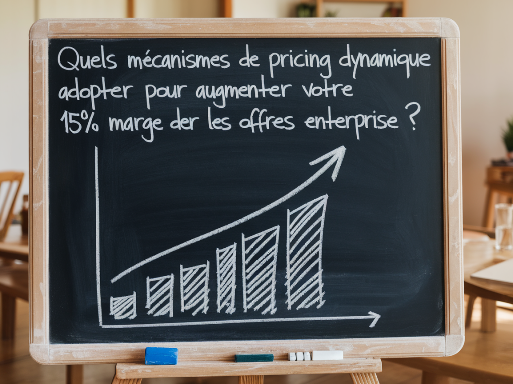 Quels mécanismes de pricing dynamique adopter pour augmenter votre marge de 15% sur les offres enterprise