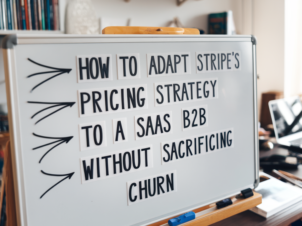 Comment adapter la stratégie de tarification de stripe à un saas b2b sans sacrifier votre churn