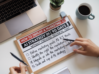 Comment déployer une stratégie d'intelligence artificielle marketing en 90 jours sans créer de dette technique