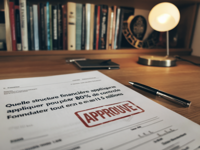 Quelle structure financière appliquer pour préserver 80% de contrôle fondateur tout en levant 5 millions
