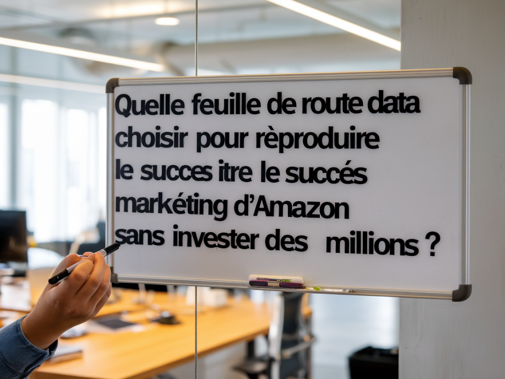 Quelle feuille de route data choisir pour reproduire le succès marketing d'amazon sans investir des millions