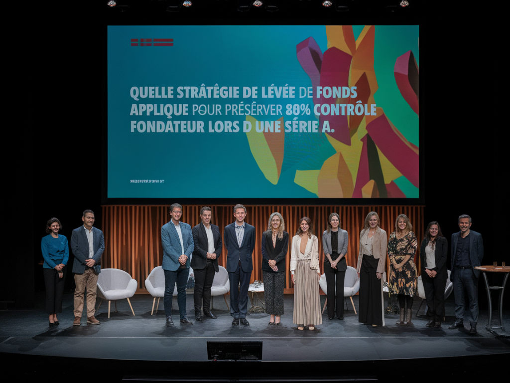 Quelle stratégie de levée de fonds appliquer pour préserver 80% de contrôle fondateur lors d'une série a